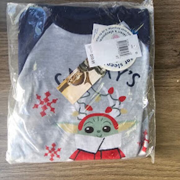 Little Boys 2-Piece Mandalorian Long-Sleeve Pajama Set - Blue 2T NWT - Picture 2 of 3